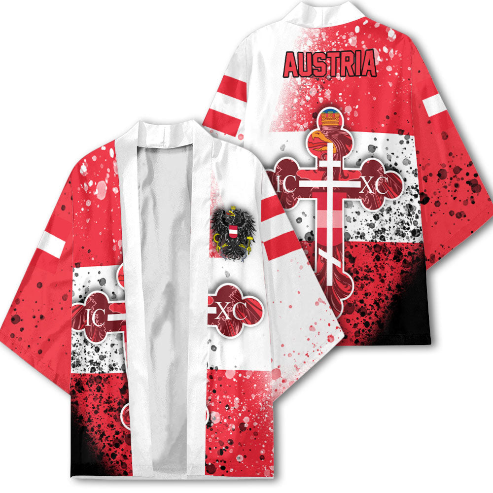 Austria Kimono Flag & Coat Of Arms Orthodox Style