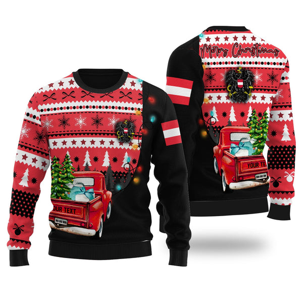 Austria Ugly Sweater Coat Of Arms Christmas Style