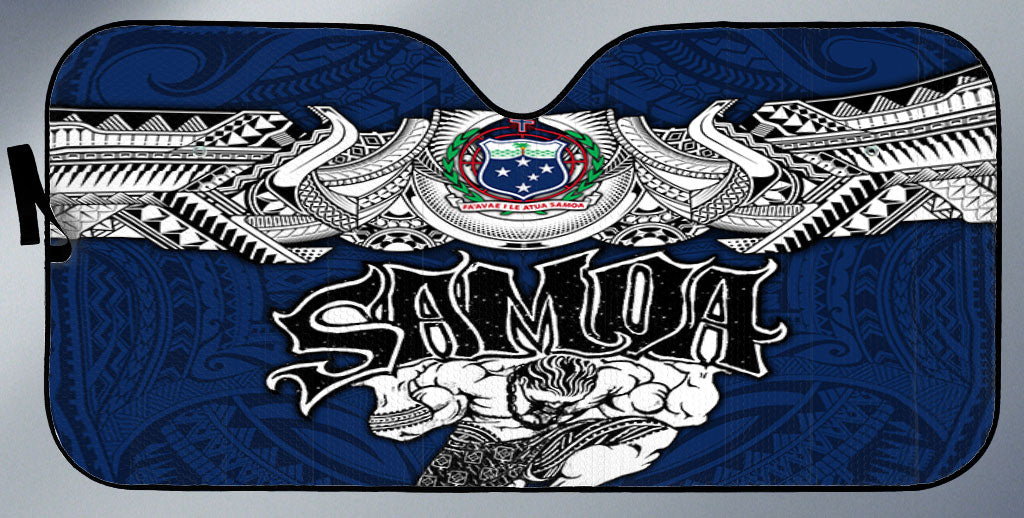 Samoa Warrior Car Sun Shade