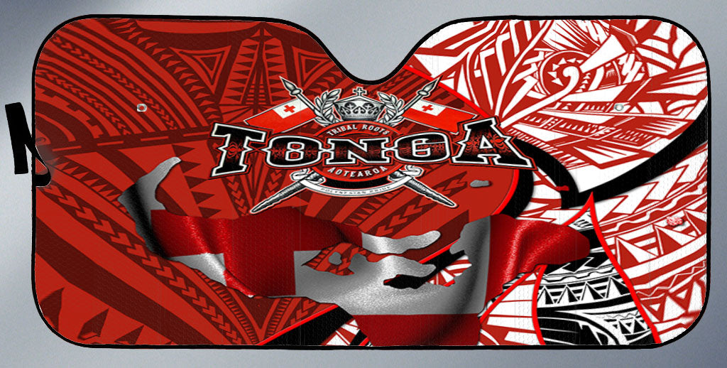 Tonga In My Heart Royal Coat Of Arms Car Sun Shade