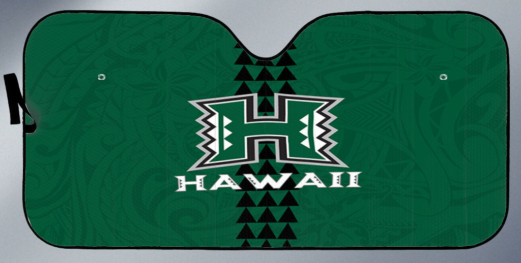 Hawaii Rainbow Warriors Rugby Car Sun Shade