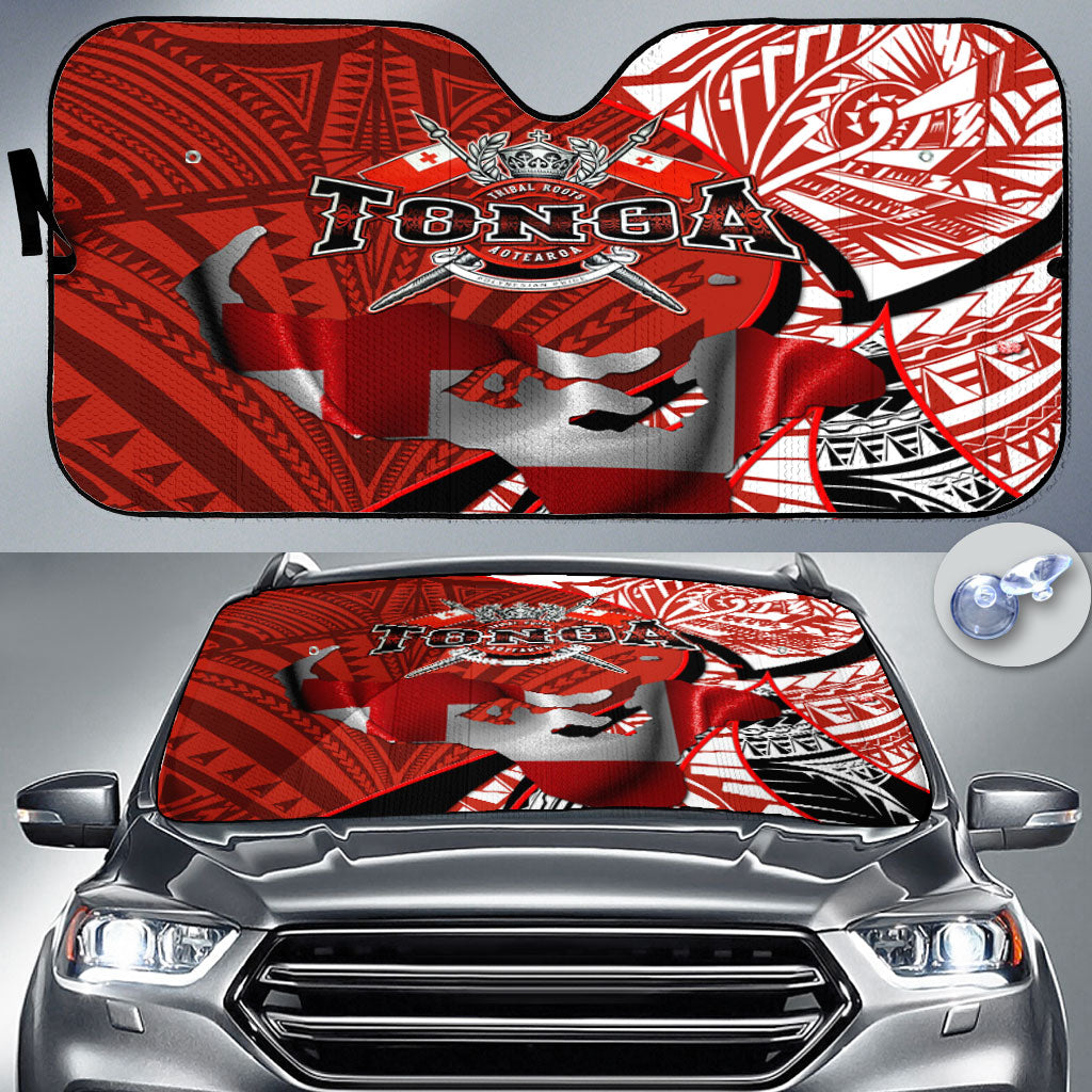 Tonga In My Heart Royal Coat Of Arms Car Sun Shade