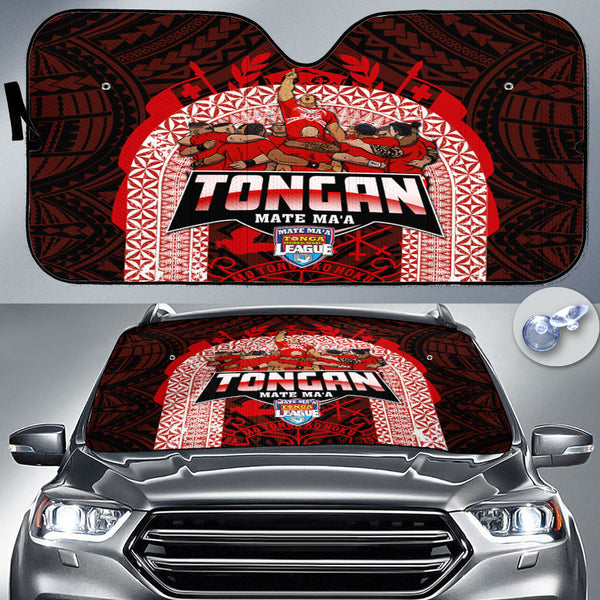 Tonga Mate Ma'a Rugby League Car Sun Shade