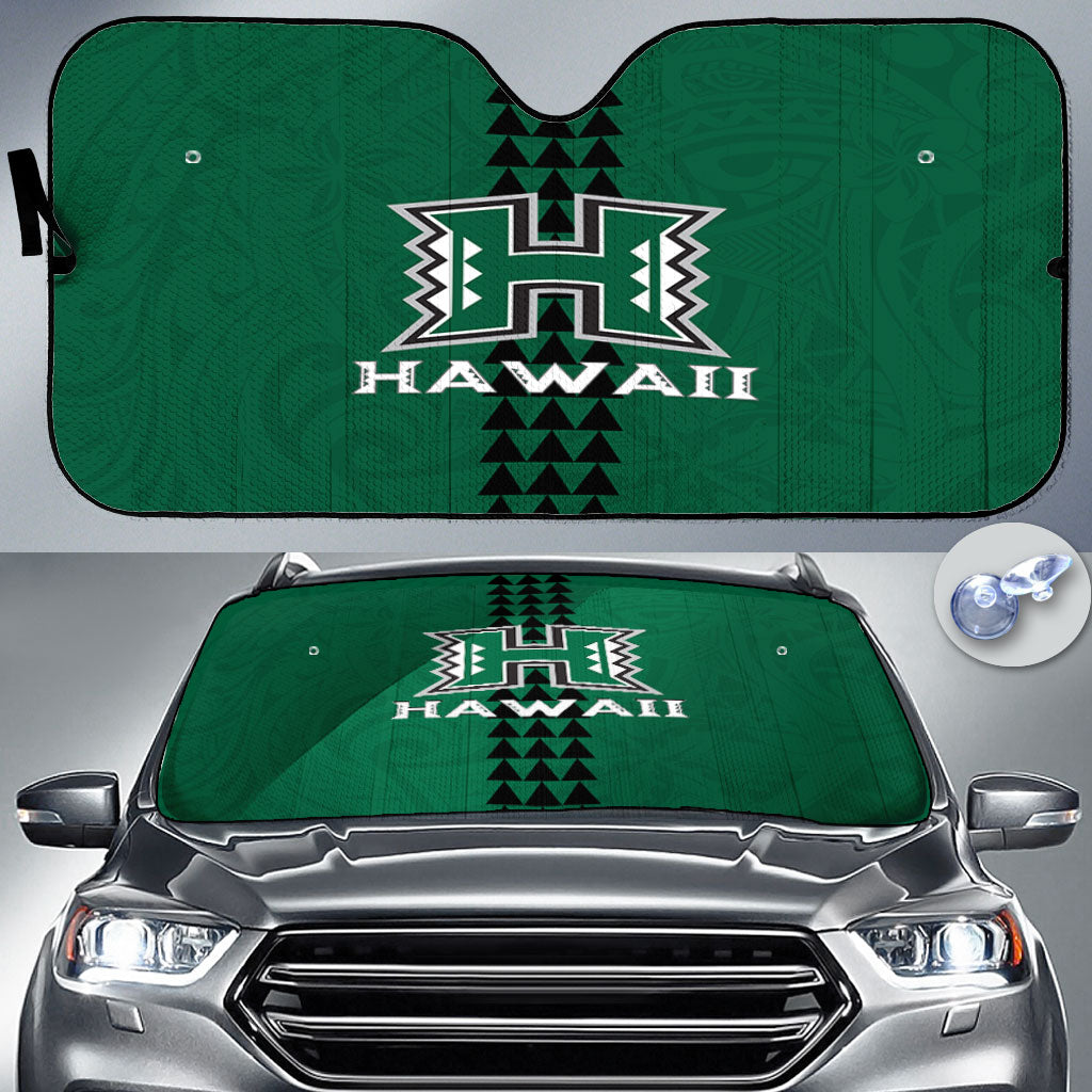 Hawaii Rainbow Warriors Rugby Car Sun Shade