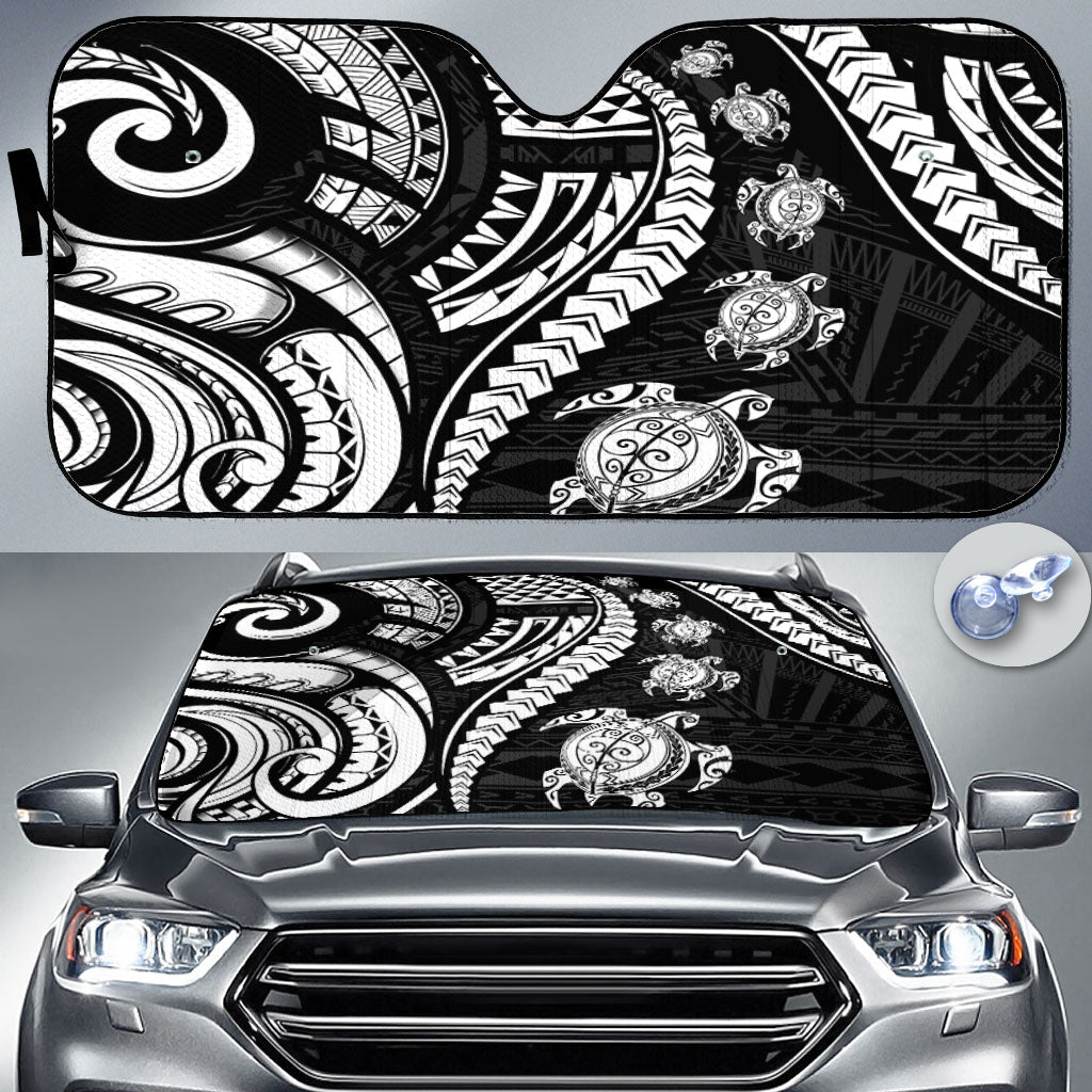 Seal Of American Samoa Car Sun Shade Turtle Style