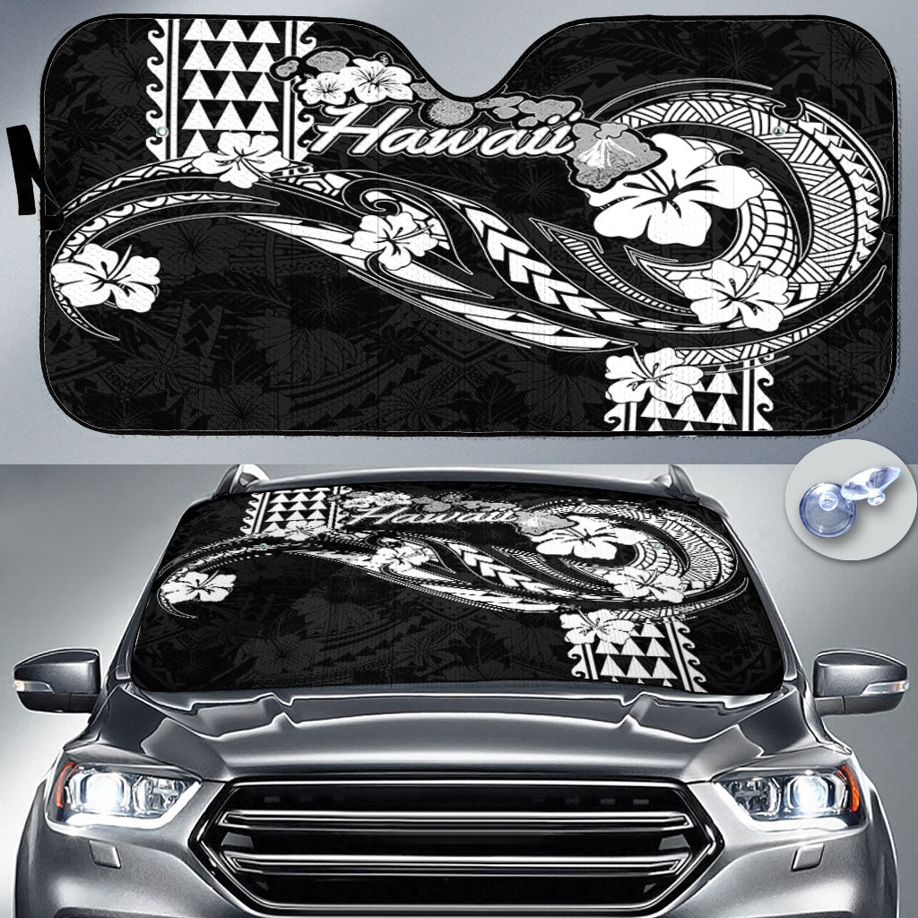 Hawaii Seal Car Sun Shade Turtle & Map Style