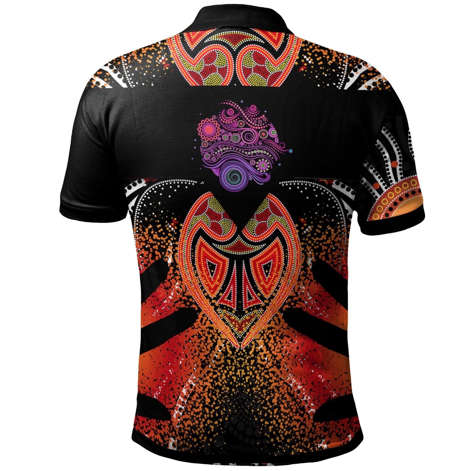 Aboriginal Polo - Aboriginal In My Heart Hand With Turtle Polo Shirt
