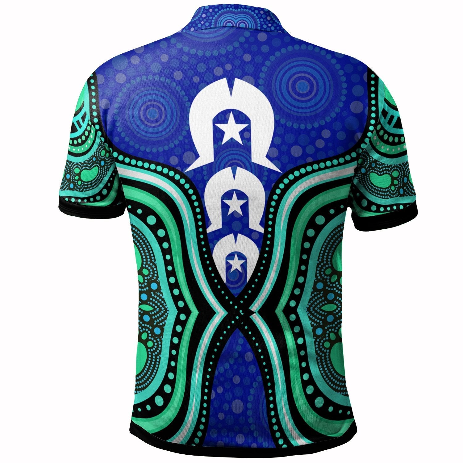 Aboriginal Polo - Torres Strait Symbol And Aboriginal Patterns Polo Shirt