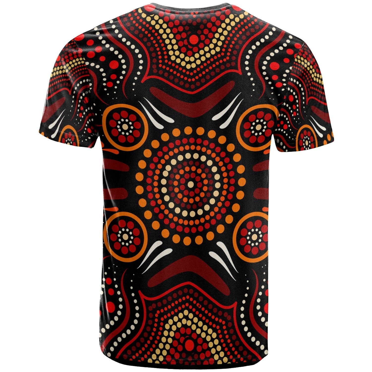 Aboriginal TShirt - Aboriginal Lizard With Dot Painting Pattern