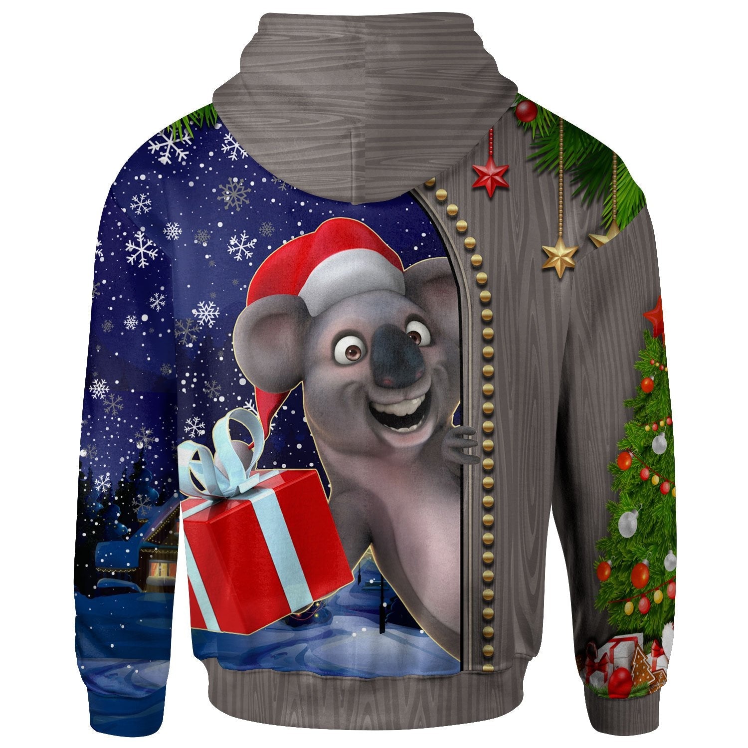 Christmas Zip Hoodie - Fun Koala Christmas