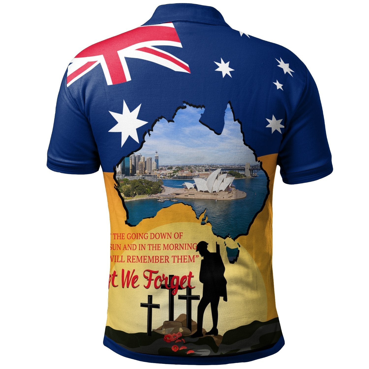 Anzac Polo - Today's Peace Is Yesterday's Sacrifice Polo Shirt
