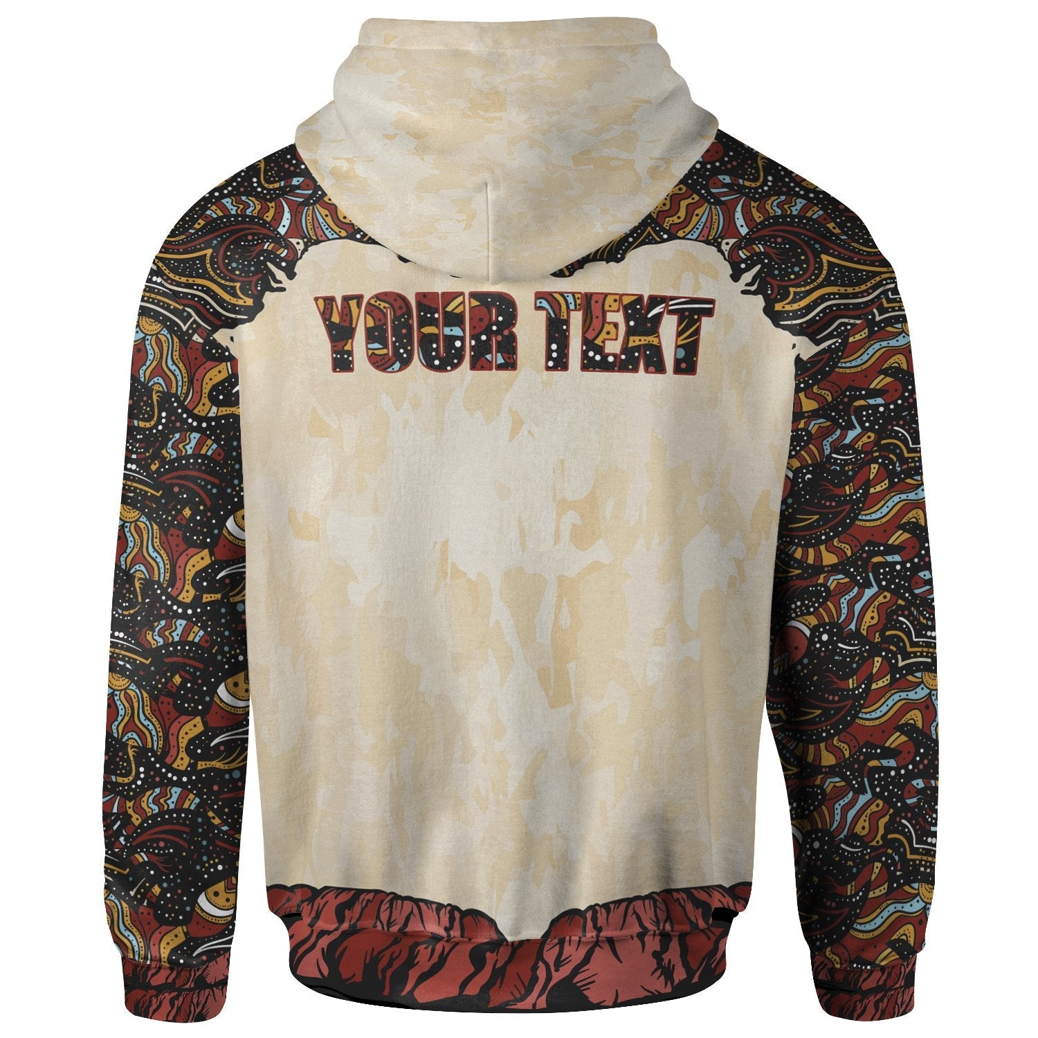 (Custom Text) Zip Hoodie - Aboriginal Women