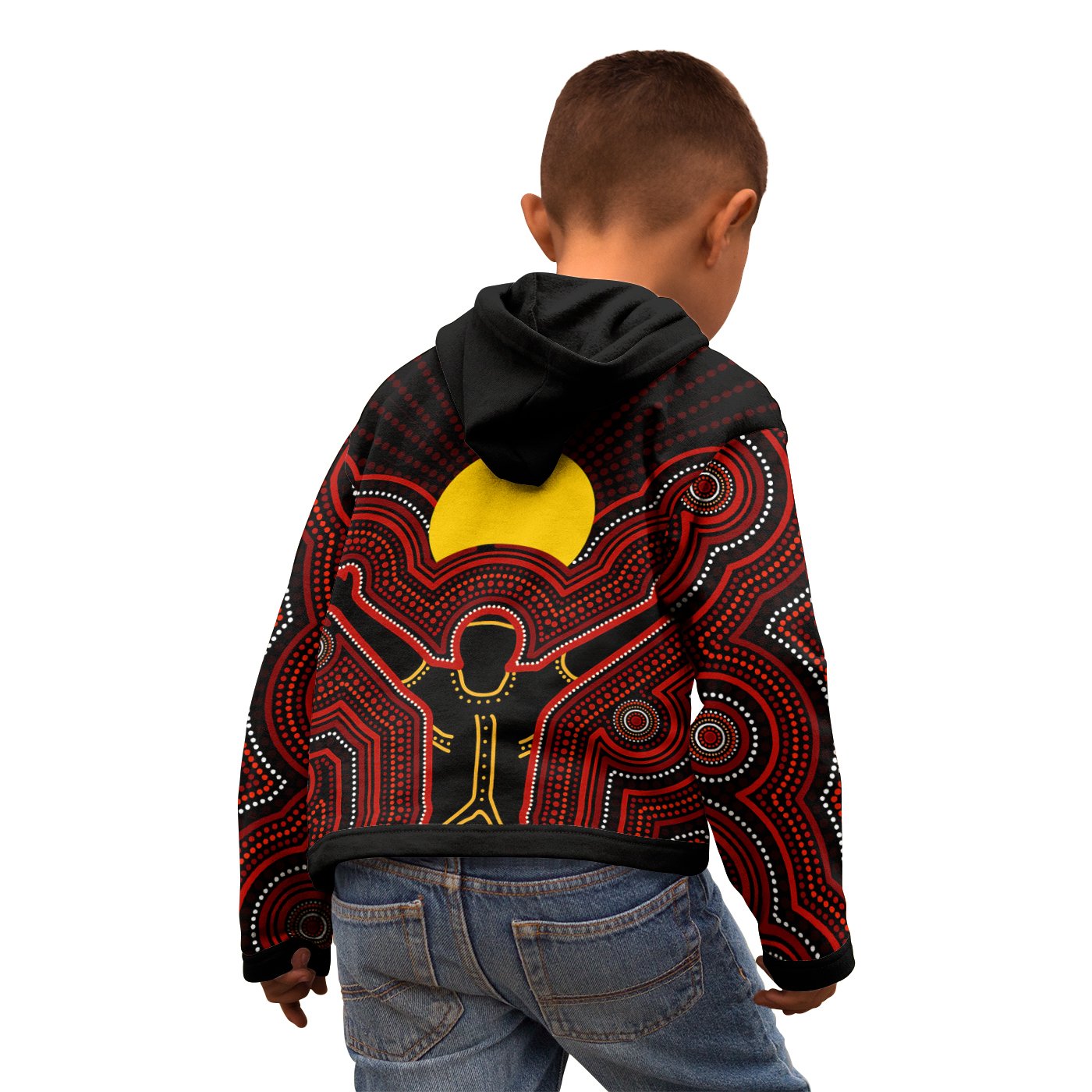 Aboriginal Kid Zip Hoodie - The Sun Always Shines