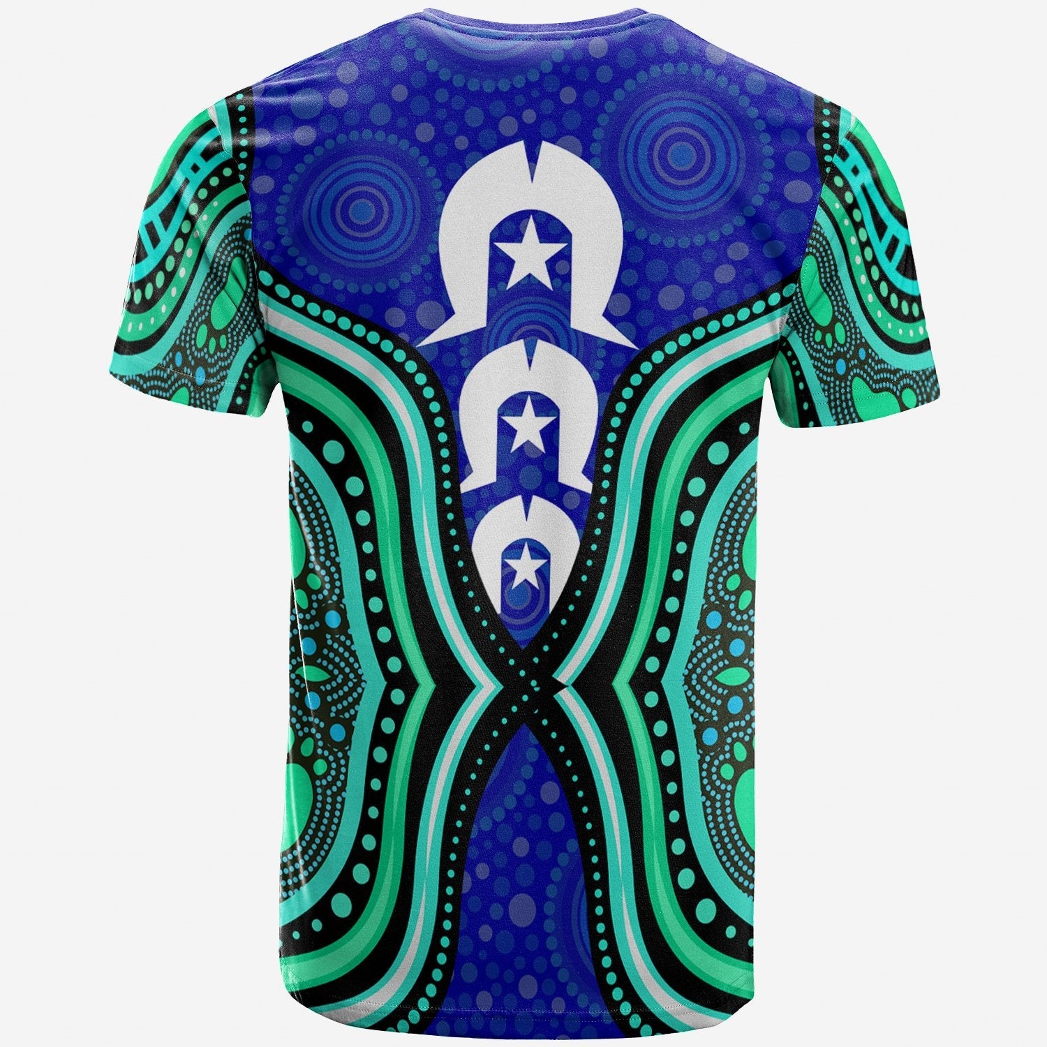 Torres Strait Aboriginal TShirt - Torres Strait Symbol And Aboriginal Patterns