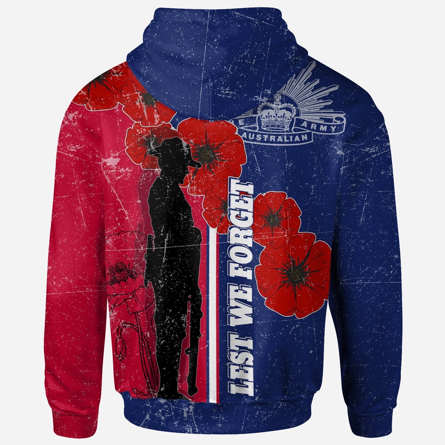 Anzac Day Zip Hoodie - Rememberance