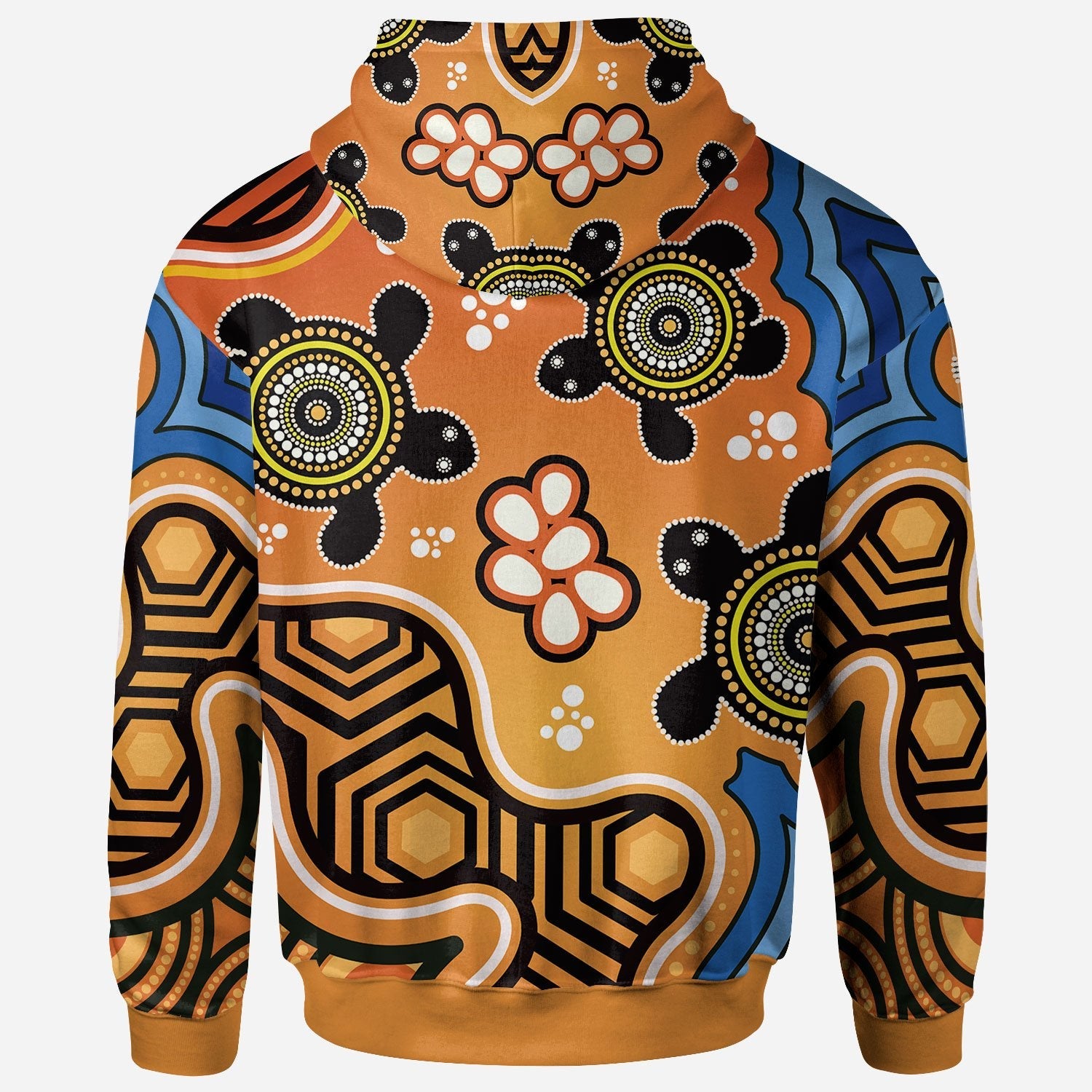 Aboriginal Zip Hoodie - Indigenous Art Patterns Ver04