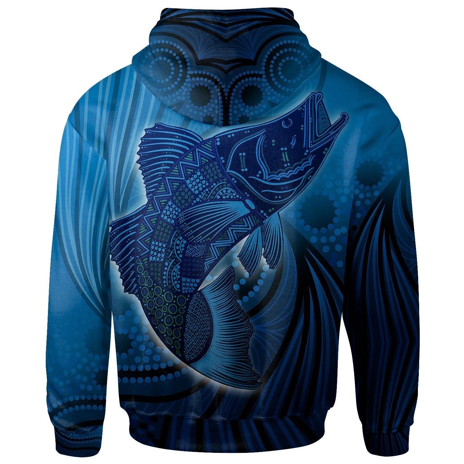 Aboriginal Personalized Zip Hoodie - Fish Dreaming Paintings