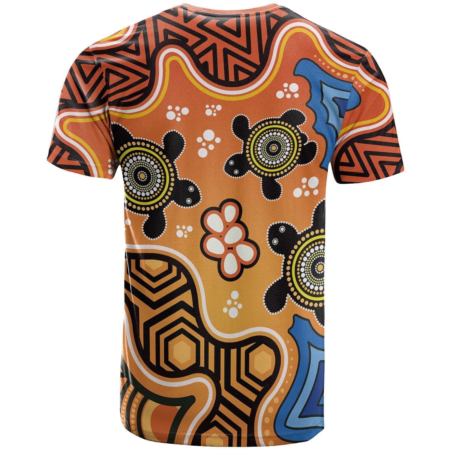 Aboriginal T- Shirt - Indigenous Art Patterns Ver04