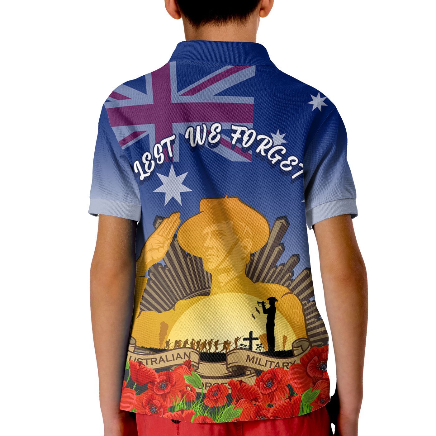 Anzac Polo - Australia Anzac Day 2022 And Soldiers  Kid Polo Shirt