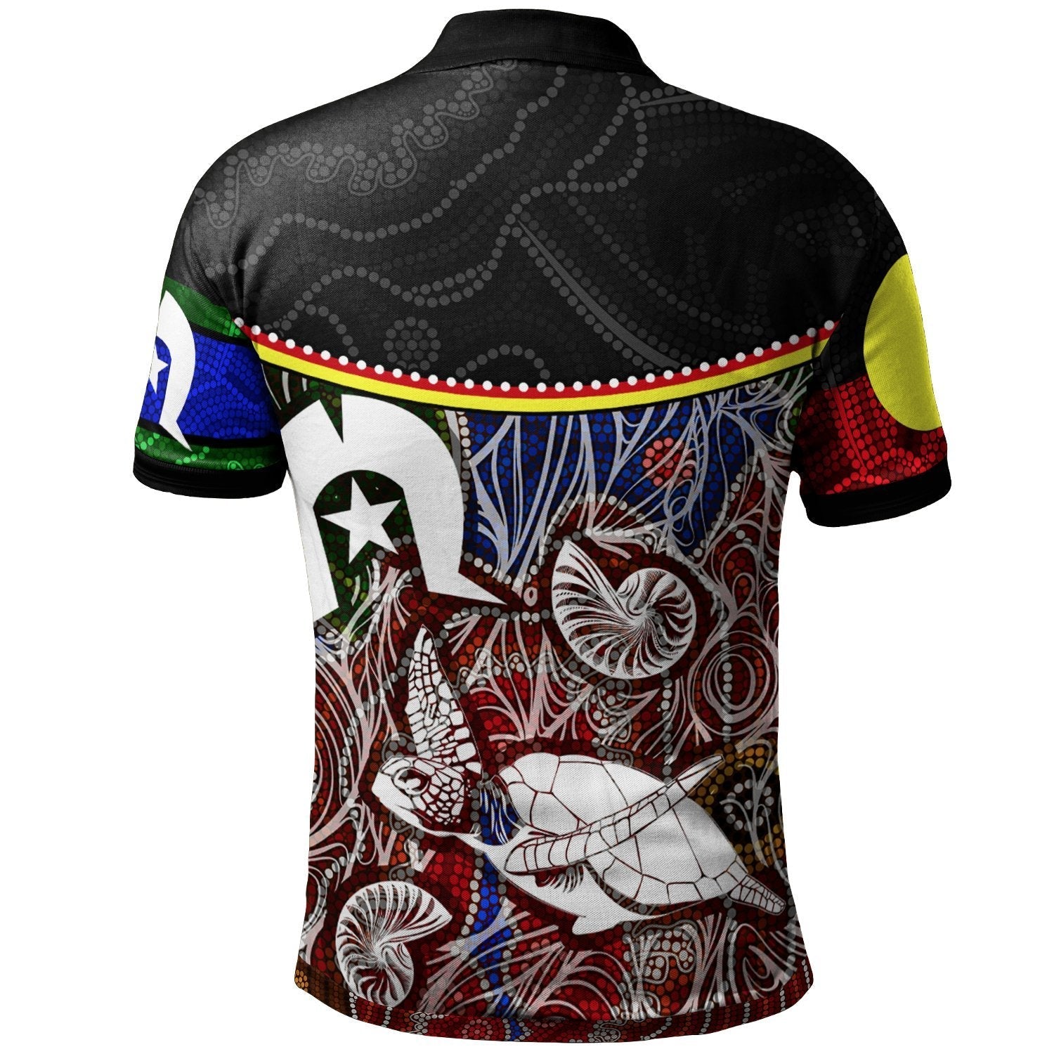 Naidoc Polo - Aboriginal Dot In Naidoc Week Style Polo Shirt