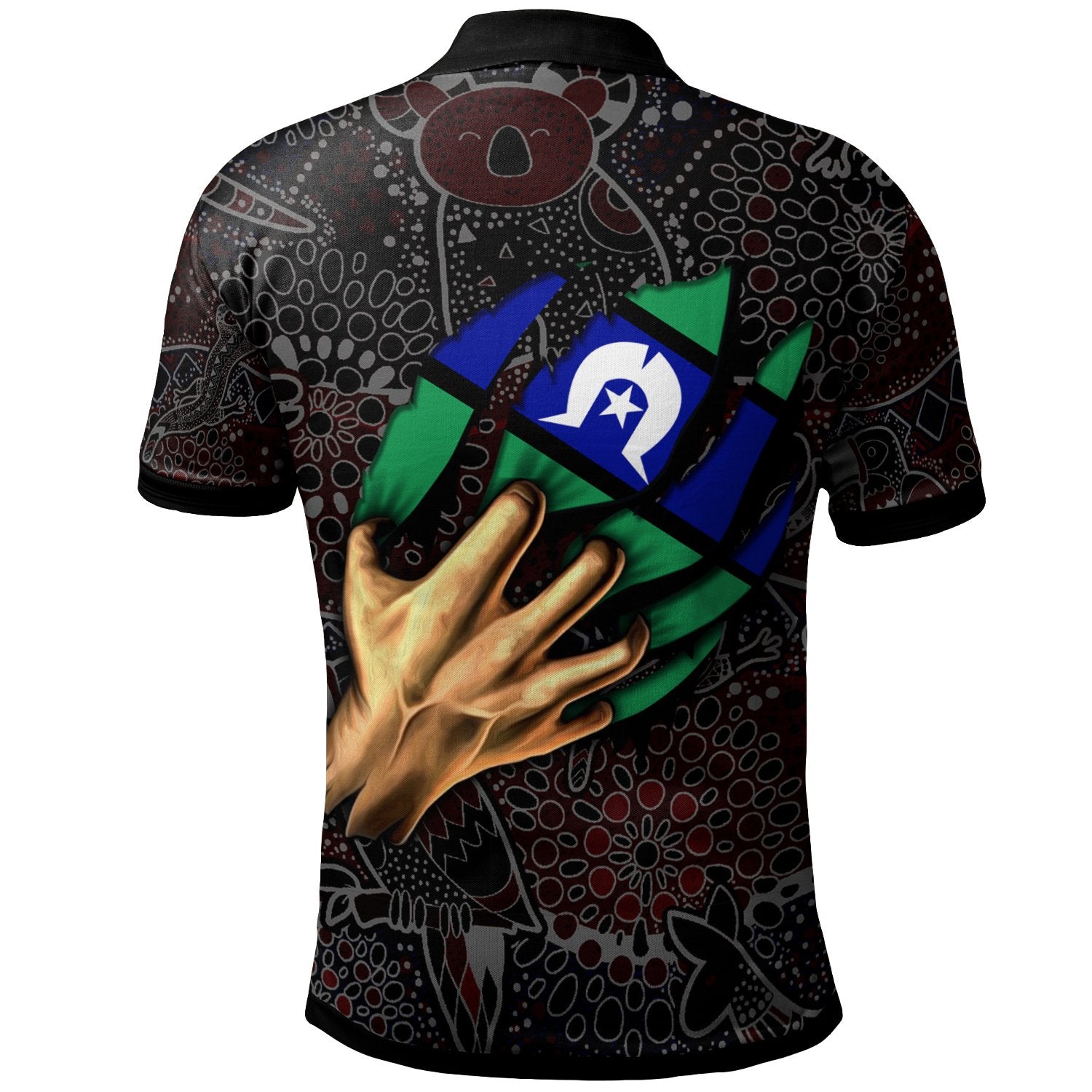 Aboriginal Polo - Torres Strait Blood In Me Polo Shirt