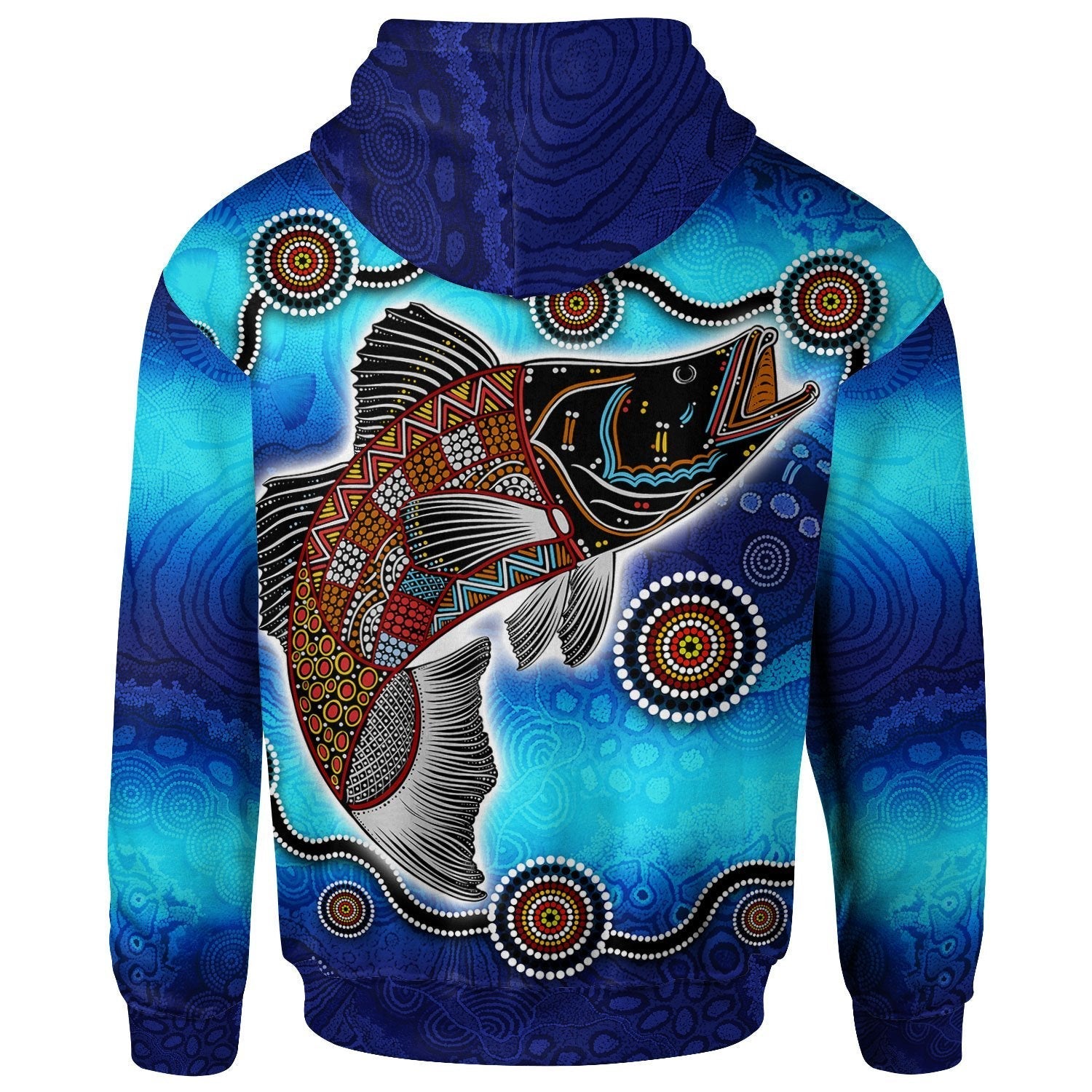 Aboriginal Zip Hoodie - Aboriginal Fishing