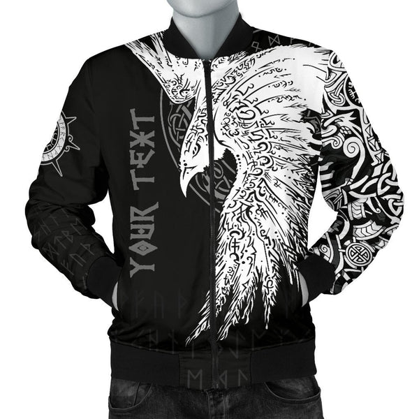 Custom Viking Bomber Jacket Mystical Raven Tattoo Special Style Ver02