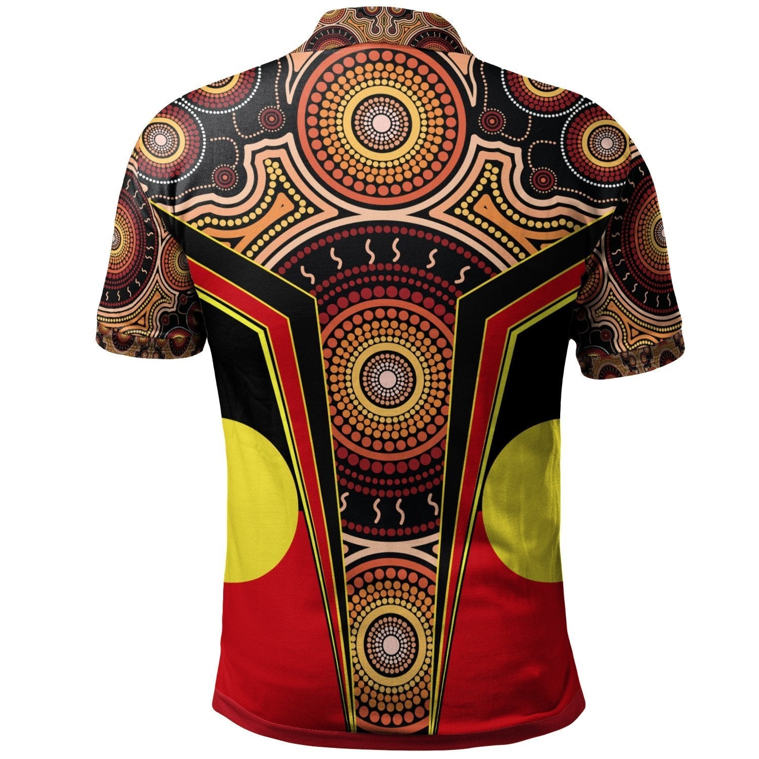 Aboriginal Polo - Aboriginal With Dot Painting Art Polo Shirt