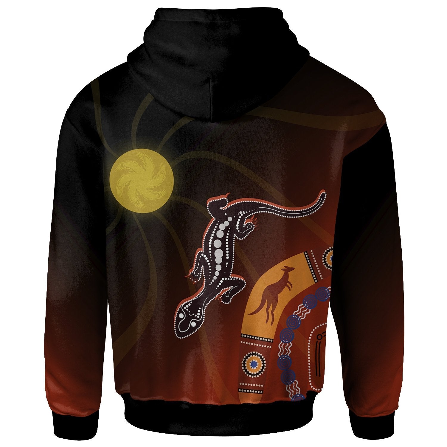 Aboriginal Personalised Hoodie - Flowers On The Land