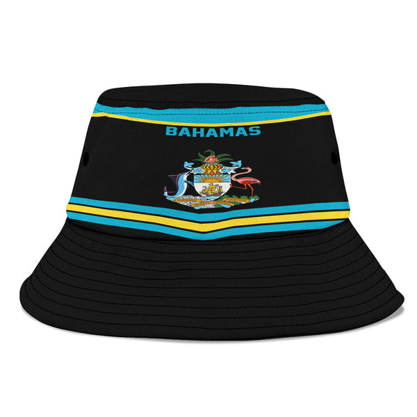 Bahamas Bucket Hat Flag & Coat Of Arms Hockey Style