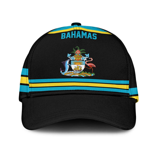 Bahamas Classic Cap Flag & Coat Of Arms Hockey Style