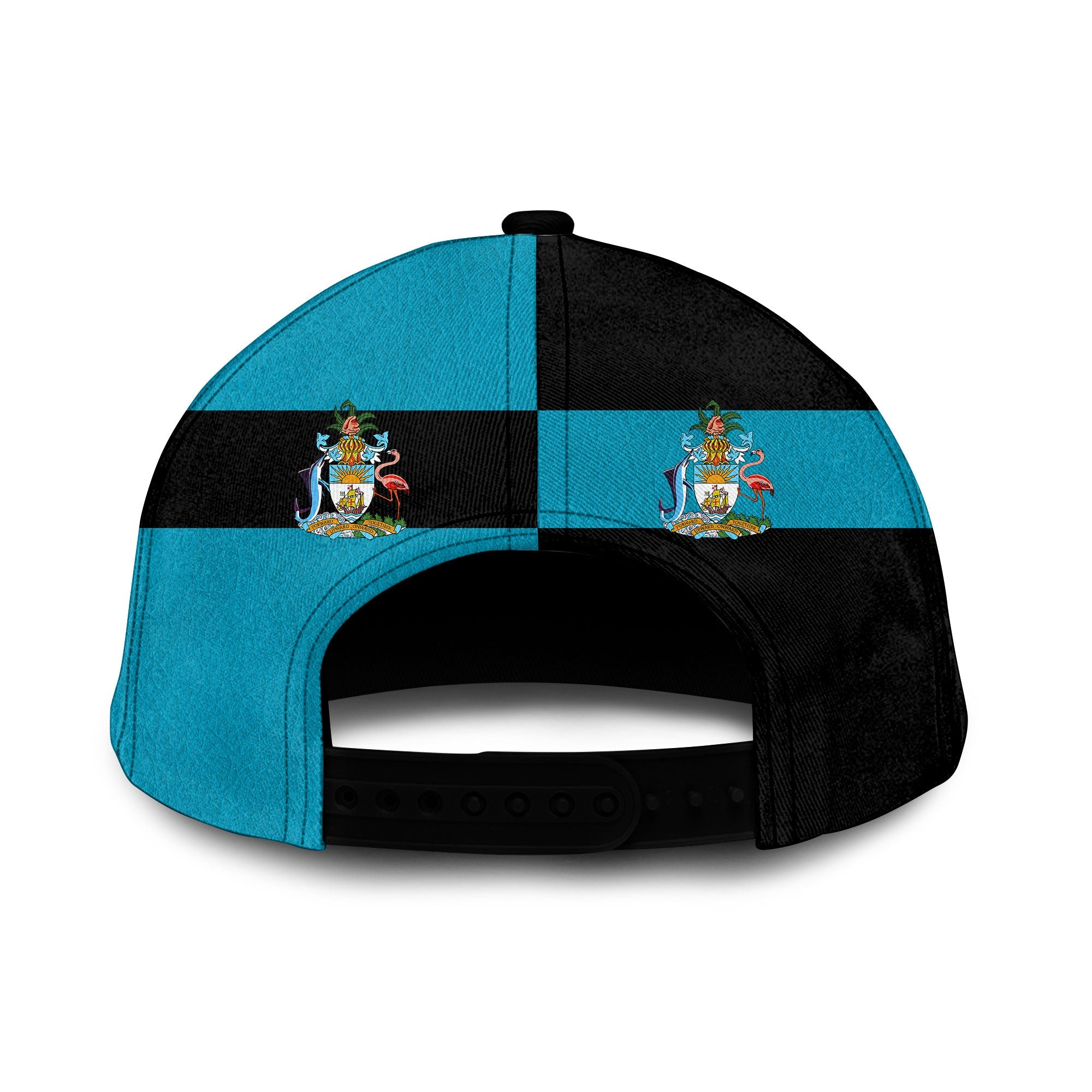 Bahamas Classic Cap Flag & Coat Of Arms Leather Style