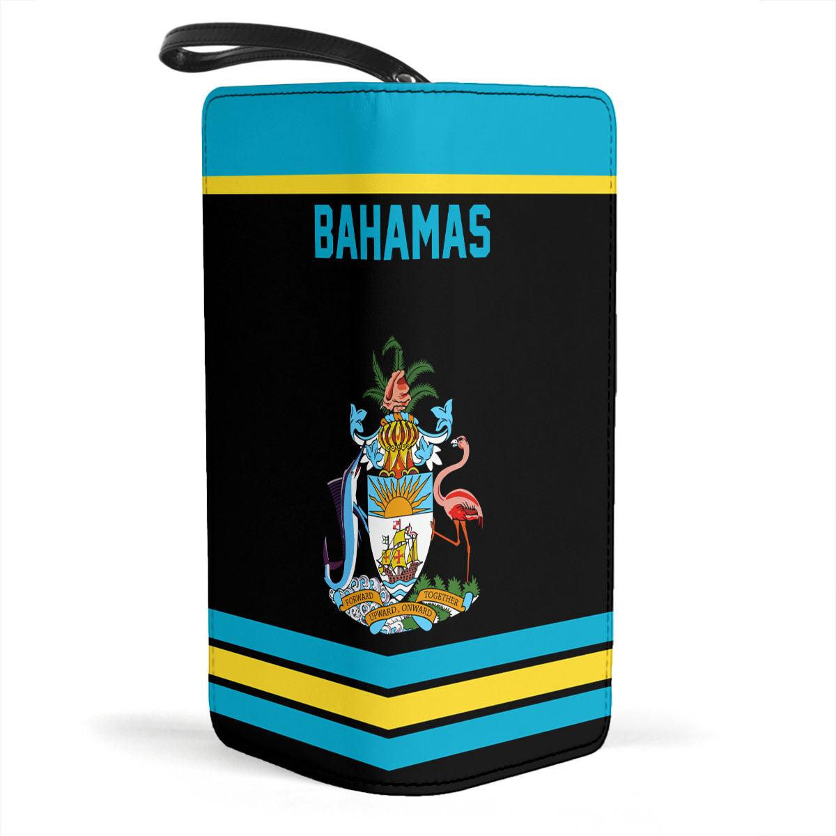 Bahamas Clutch Purse Flag & Coat Of Arms Hockey Style