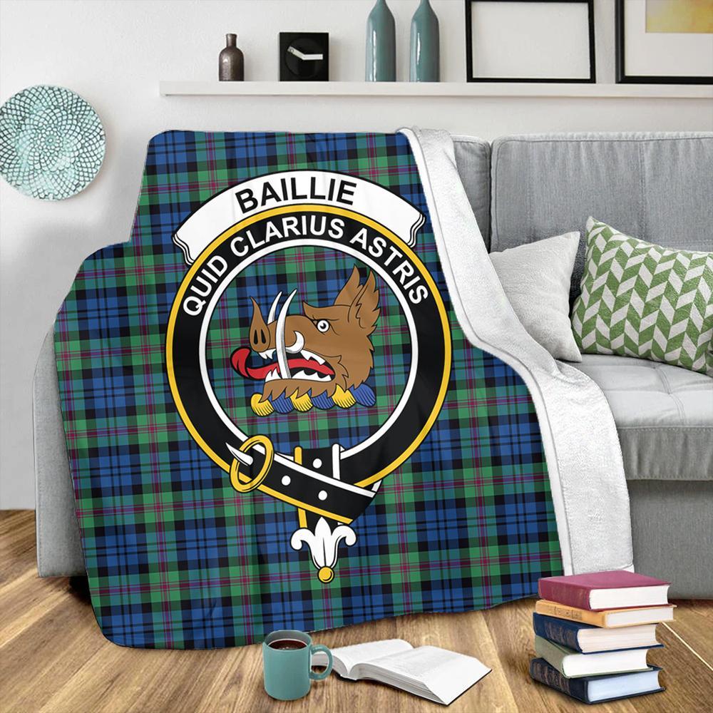 Baillie Ancient Tartan Crest Premium Blanket