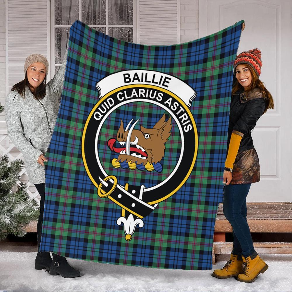 Baillie Ancient Tartan Crest Premium Blanket