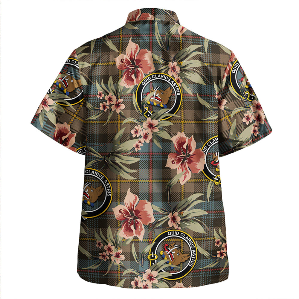 Scottish Tartan Baillie Weathered Clan Hawaiian Shirt Tropical Old Style