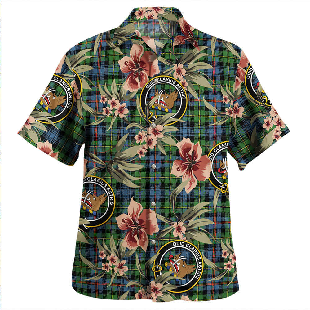 Scottish Tartan Baillie of Lamington Weathered Clan Hawaiian Shirt Tropical Old Style