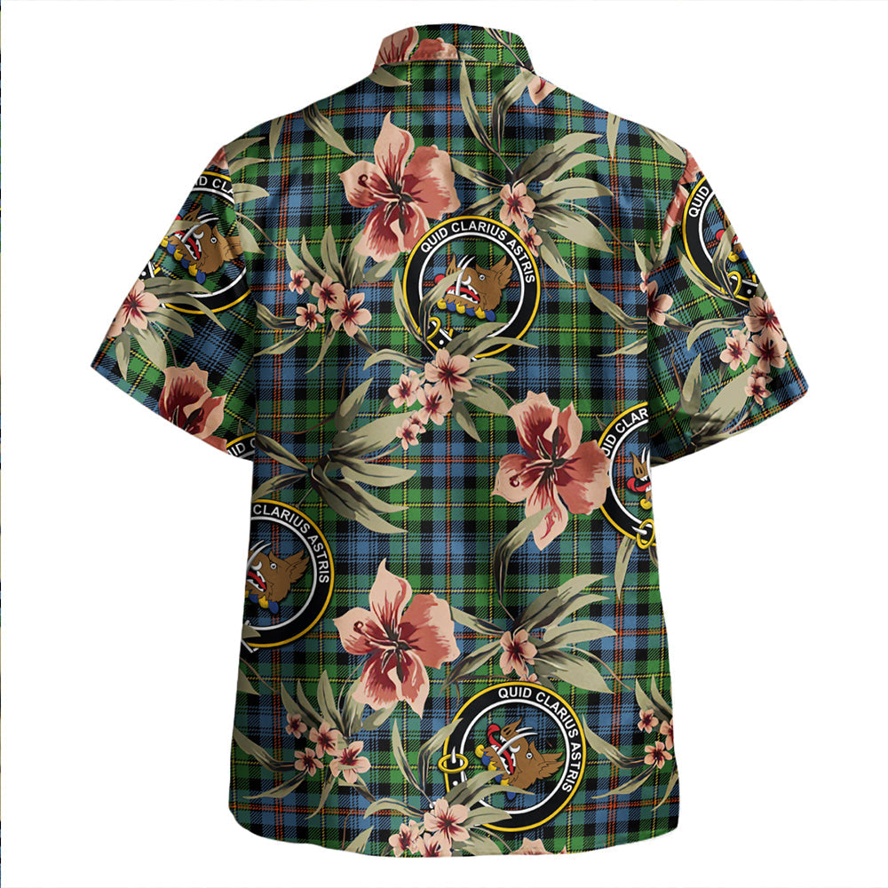 Scottish Tartan Baillie of Lamington Weathered Clan Hawaiian Shirt Tropical Old Style