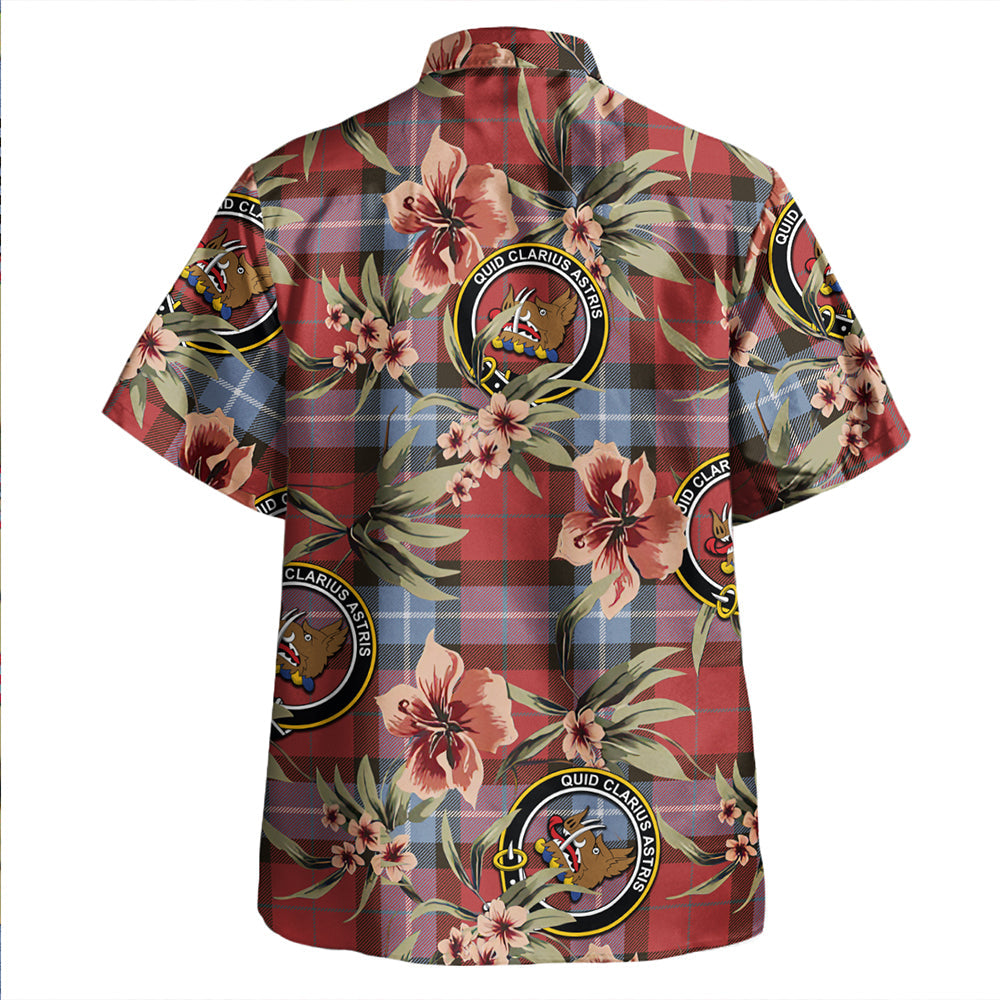 Scottish Tartan Baillie of Polkemmet Red Clan Hawaiian Shirt Tropical Old Style