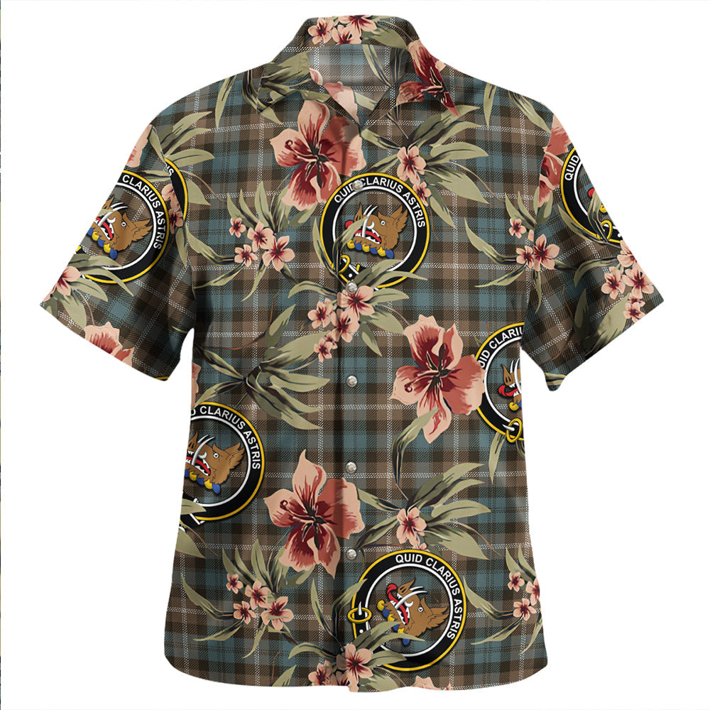 Scottish Tartan Baillie of Polkemmet Weathered Clan Hawaiian Shirt Tropical Old Style
