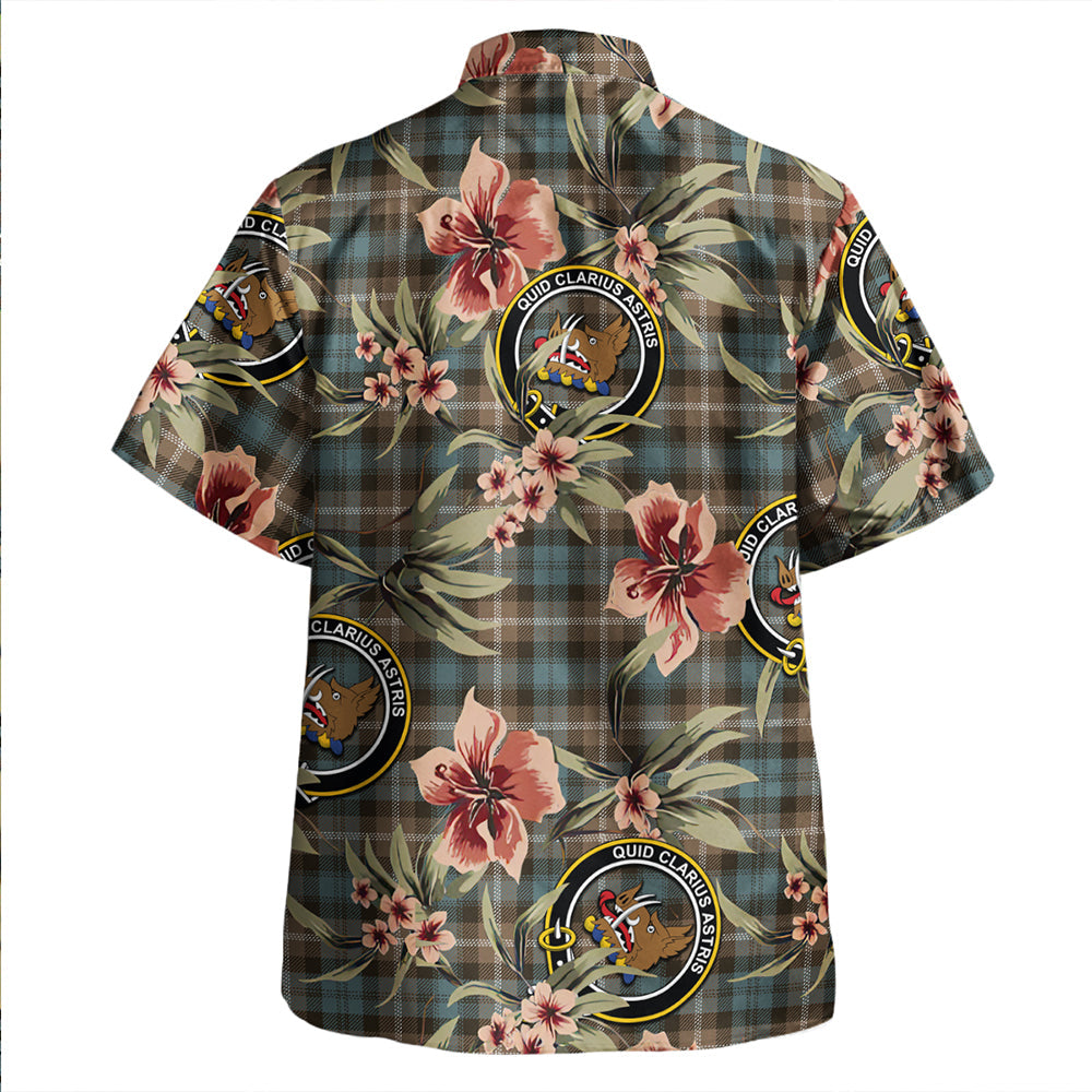 Scottish Tartan Baillie of Polkemmet Weathered Clan Hawaiian Shirt Tropical Old Style