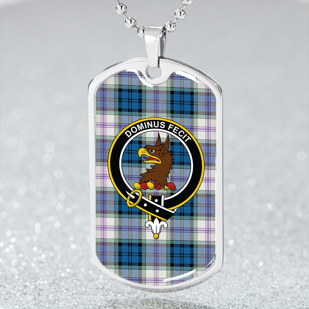 Baird Dress Dance (Baines Dress Dance) Clan Badge Classic Tartan Dog Tag Necklace