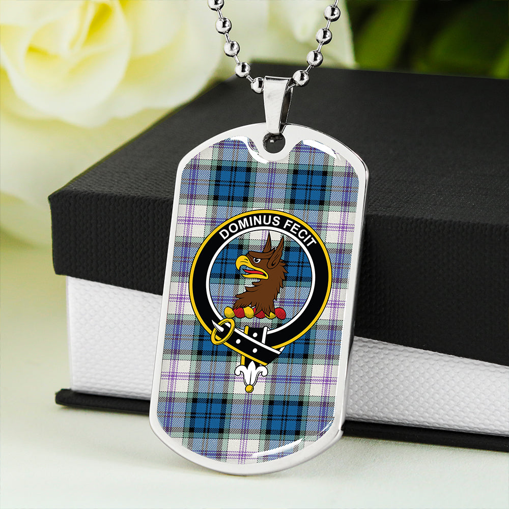 Baird Dress Dance (Baines Dress Dance) Clan Badge Classic Tartan Dog Tag Necklace
