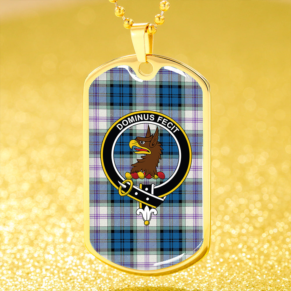 Baird Dress Dance (Baines Dress Dance) Clan Badge Classic Tartan Dog Tag Necklace
