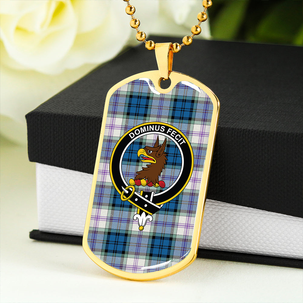 Baird Dress Dance (Baines Dress Dance) Clan Badge Classic Tartan Dog Tag Necklace