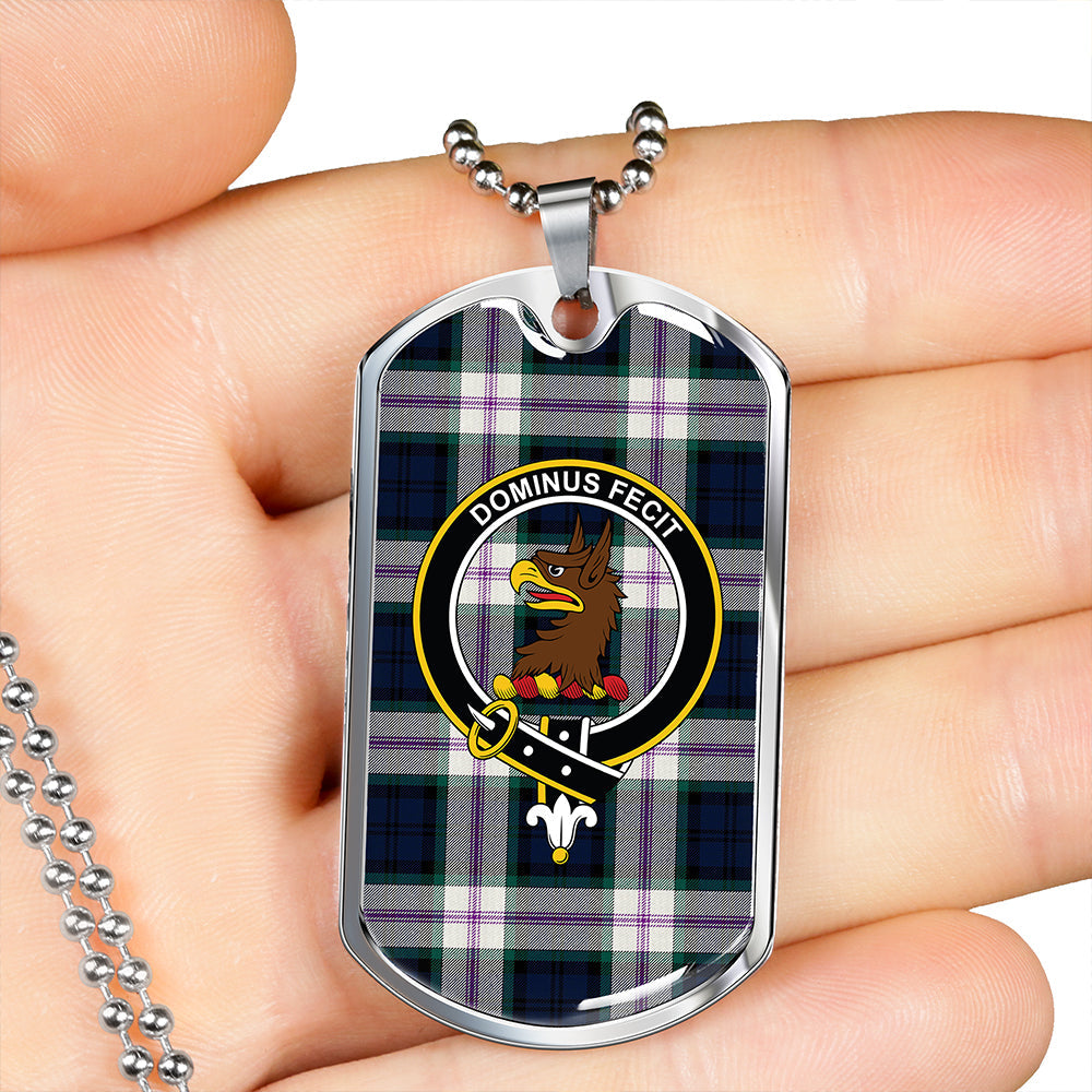 Baird Dress (Baines Dress) Clan Badge Classic Tartan Dog Tag Necklace