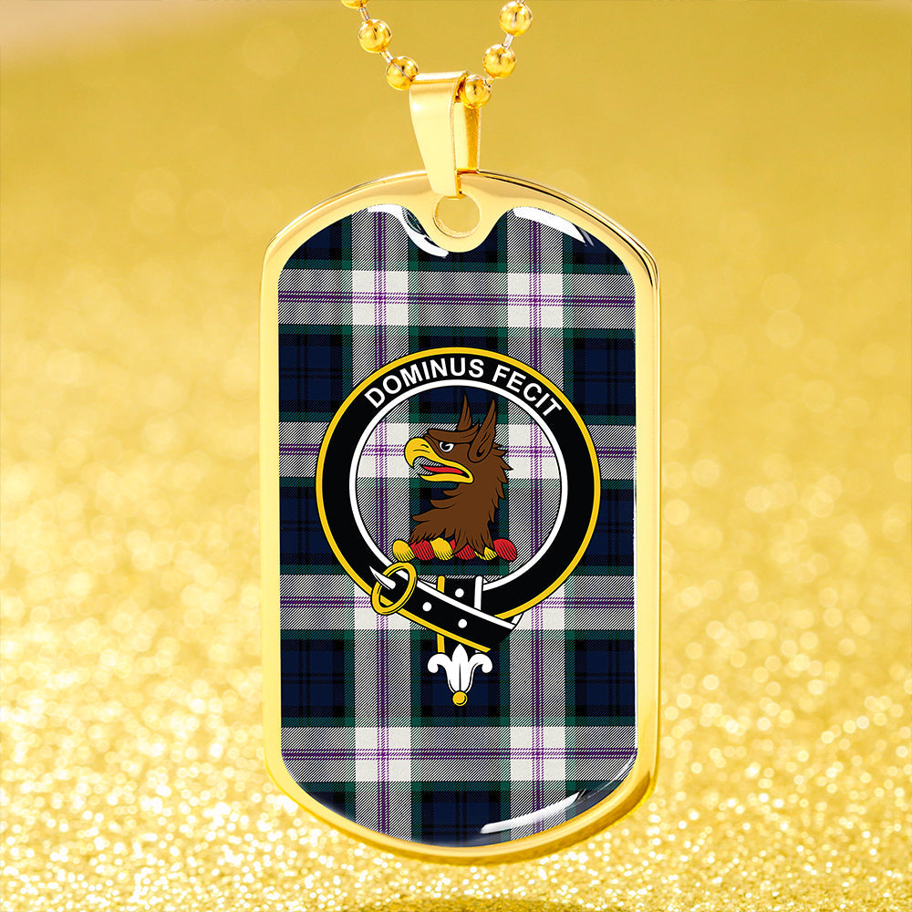 Baird Dress (Baines Dress) Clan Badge Classic Tartan Dog Tag Necklace