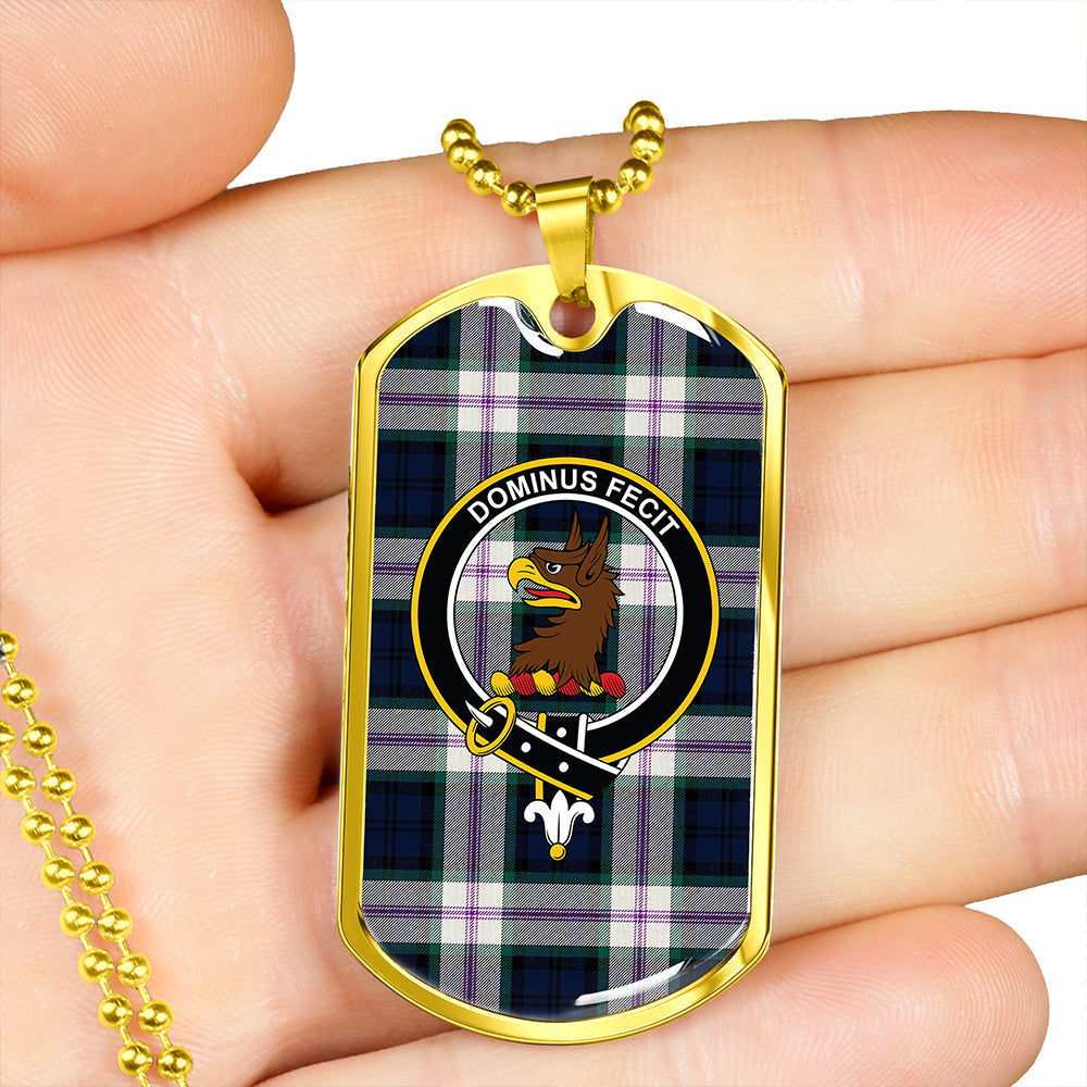 Baird Dress (Baines Dress) Clan Badge Classic Tartan Dog Tag Necklace