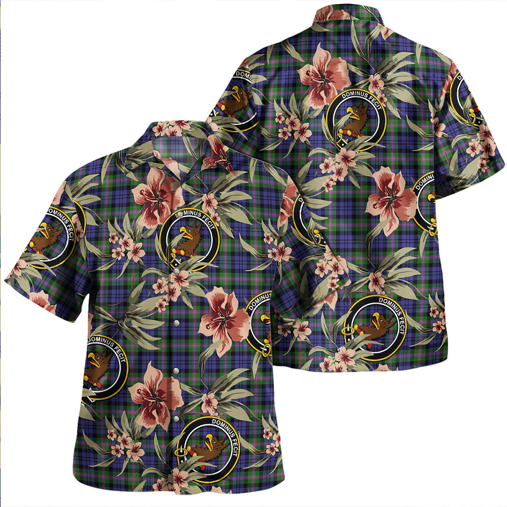 Scottish Tartan Baird Modern Clan Hawaiian Shirt Tropical Old Style