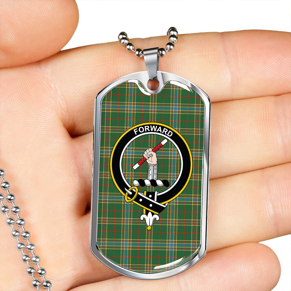 Balfour Hunting Ancient Clan Badge Classic Tartan Dog Tag Necklace